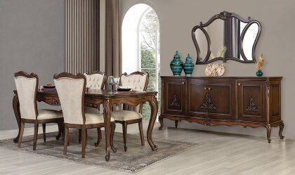 Medusa Home Mobilya - Pırlanta Avangarde Ceviz Yemek Odası - Avangarde Yemek Odaları Medusa Home Mobilya - Pırlanta Avangarde Ceviz Yemek Odası - Avangarde Yemek Odaları