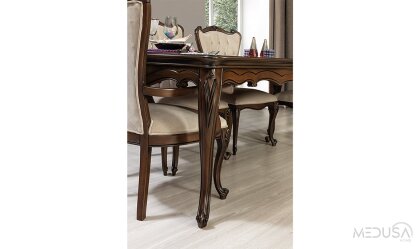 Medusa Home Mobilya - Pırlanta Avangarde Ceviz Yemek Odası