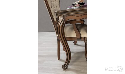 Medusa Home Mobilya - Pırlanta Avangarde Ceviz Yemek Odası