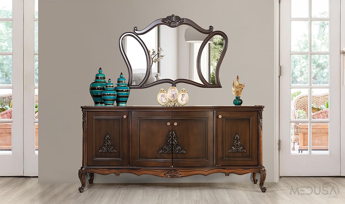 Medusa Home Mobilya - Pırlanta Avangarde Ceviz Yemek Odası