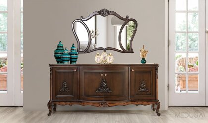 Medusa Home Mobilya - Pırlanta Avangarde Ceviz Yemek Odası