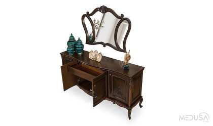 Medusa Home Mobilya - Pırlanta Avangarde Ceviz Yemek Odası