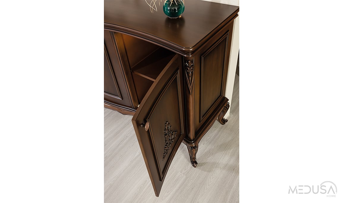 Medusa Home Mobilya - Pırlanta Avangarde Ceviz Yemek Odası