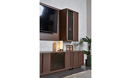 Medusa Home Mobilya - Piyano Füzyon Camlı Tv Ünitesi