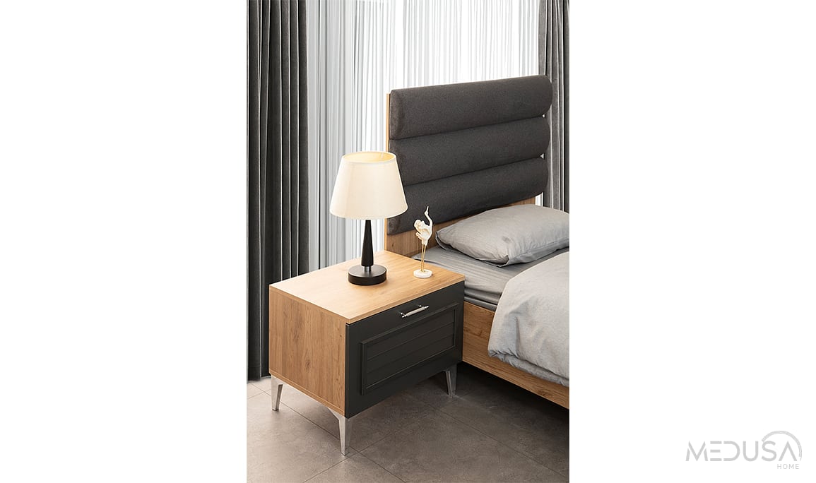 Medusa Home Mobilya - Plus Antrasit Komodin