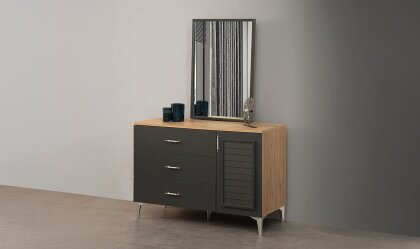 Medusa Home Mobilya - Plus Antrasit Şifonyer - Şifonyer & Çamaşırlıklar Medusa Home Mobilya - Plus Antrasit Şifonyer - Şifonyer & Çamaşırlıklar