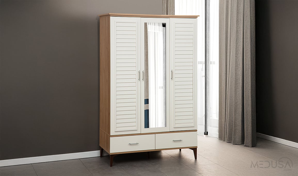 Medusa Home Mobilya - Plus Aytaşı 3 Kapılı Gardırop