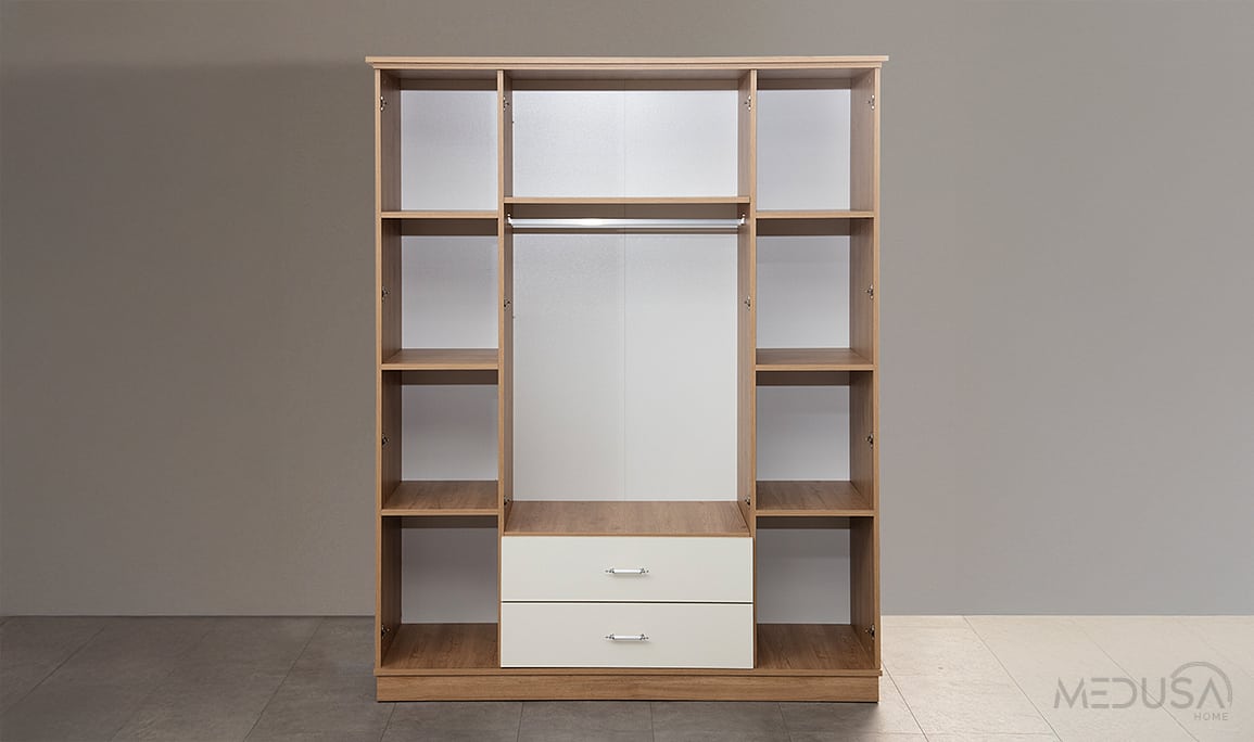 Medusa Home Mobilya - Plus Aytaşı 4 Kapılı Gardırop