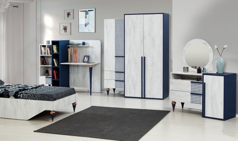 Medusa Home Mobilya - Point Mavi Genç Odası