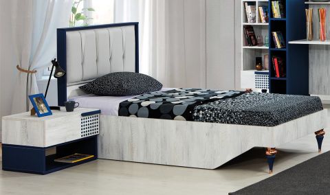 Medusa Home Mobilya - Point Mavi Karyola - Karyola