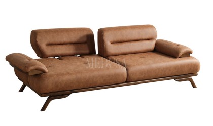 Medusa Home Mobilya - Poise Kahve Üçlü Koltuk