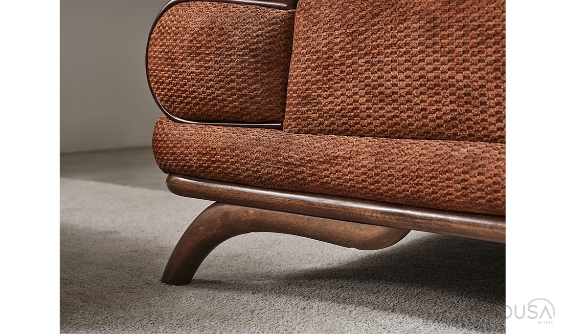 Medusa Home Mobilya - Polaris Kiremit Üçlü Koltuk