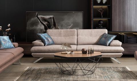 Medusa Home - Polo Üçlü Koltuk Krem Medusa Home - Polo Üçlü Koltuk Krem