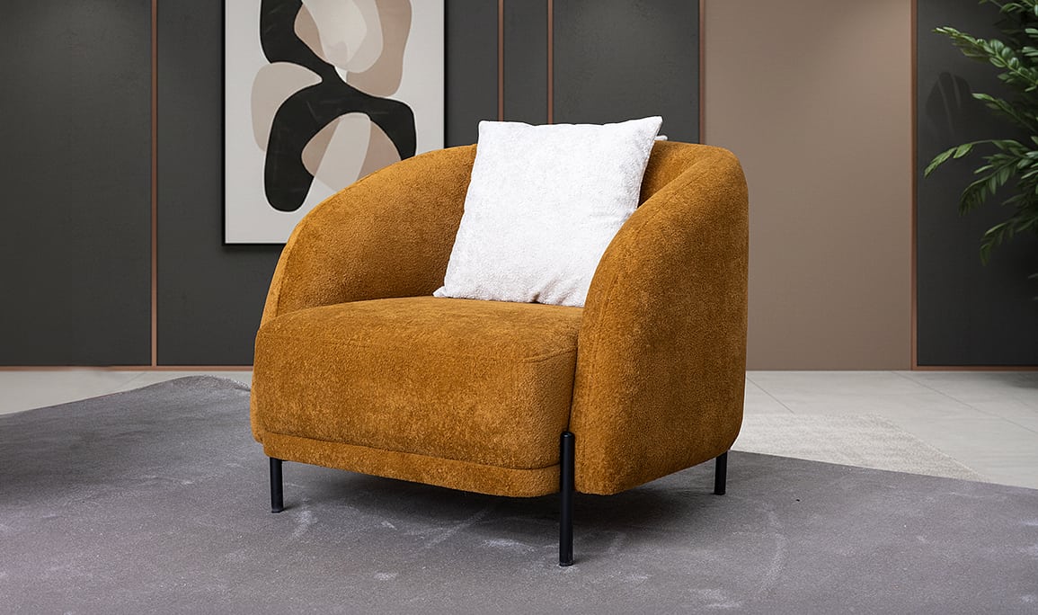 Medusa Home Mobilya - Poodle Metal Berjer