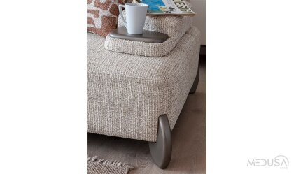 Medusa Home Mobilya - Porti Beyaz Üçlü Koltuk