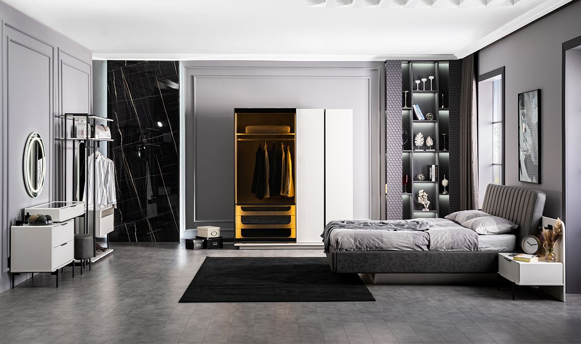 Medusa Home Mobilya - Portre 3 Kapılı Yatak Odası