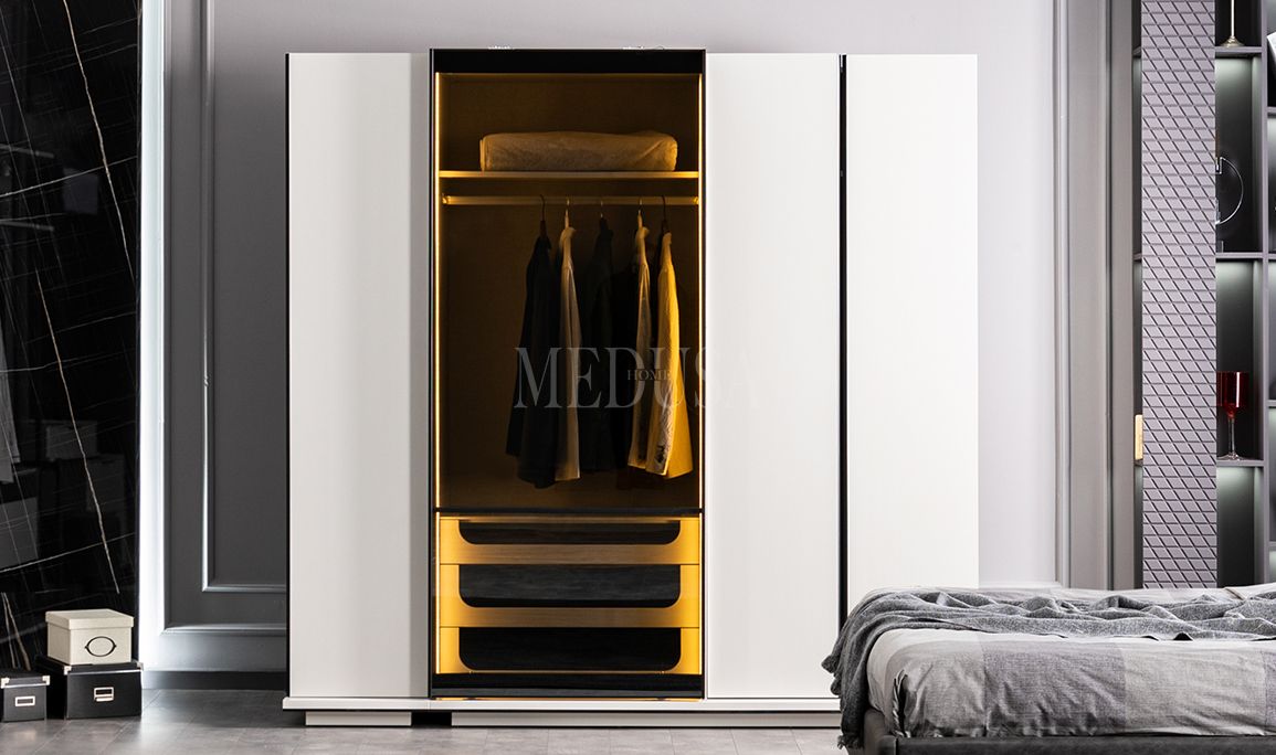Medusa Home Mobilya - Portre 4 Kapılı Gardırop