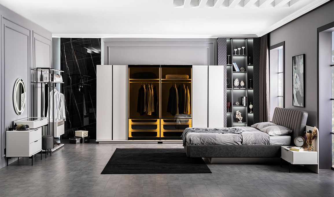 Medusa Home Mobilya - Portre 6 Kapılı Yatak Odası