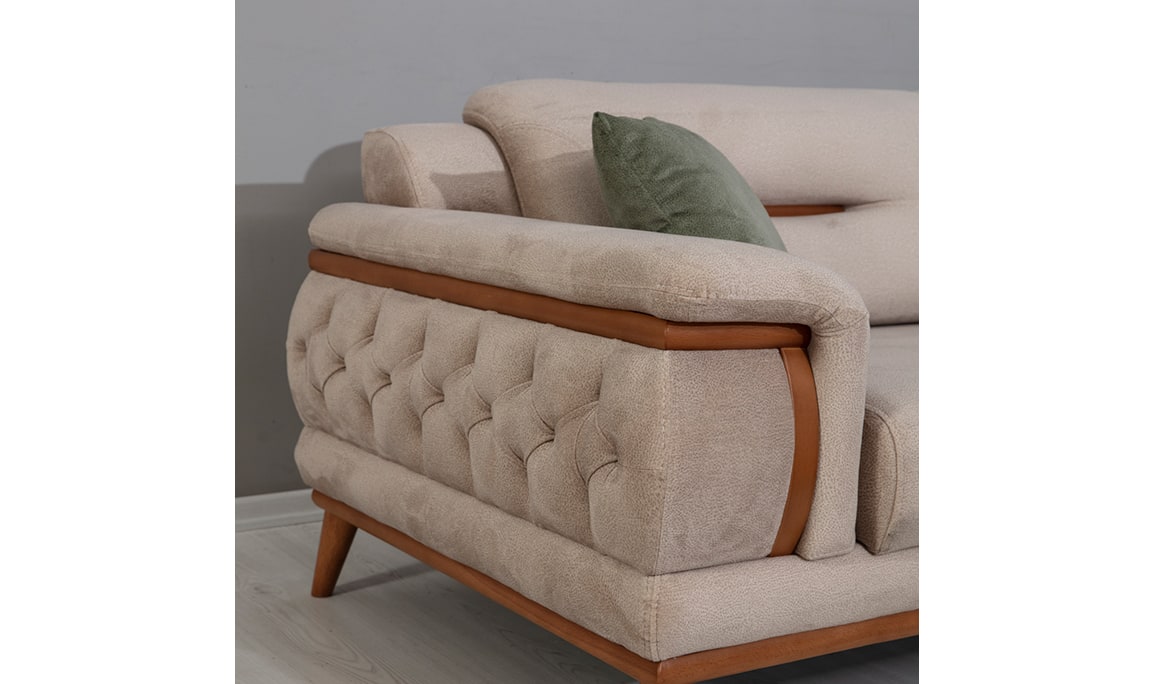 Medusa Home Mobilya - Poyraz Koltuk Takımı Kahve Yeşil