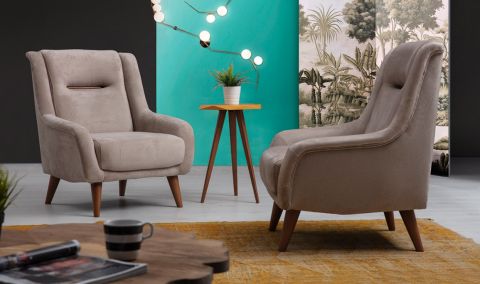 Medusa Home Mobilya - Poyraz Koltuk Takımı Kahve Yeşil