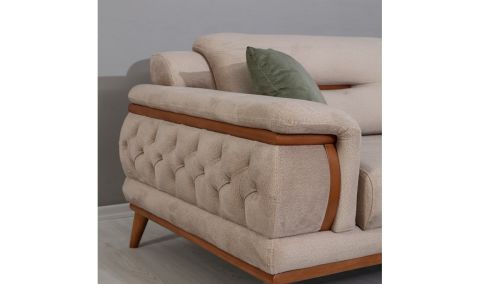 Medusa Home Mobilya - Poyraz Üçlü Koltuk Yeşil