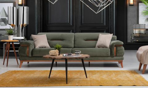 Medusa Home - Poyraz Üçlü Koltuk Yeşil Medusa Home - Poyraz Üçlü Koltuk Yeşil