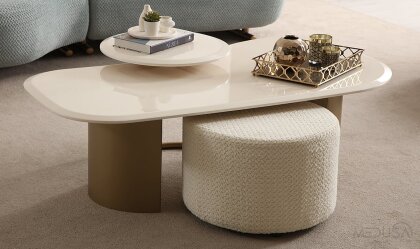 Medusa Home Mobilya - Prada Orta Sehpa Seti - Sehpa Seti Medusa Home Mobilya - Prada Orta Sehpa Seti - Sehpa Seti