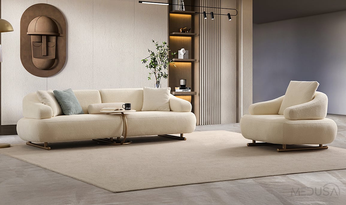 Medusa Home Mobilya - Prada Üçlü Koltuk