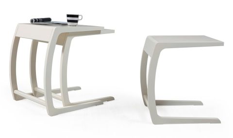 Medusa Home Mobilya - Prada White Zigon Sehpa