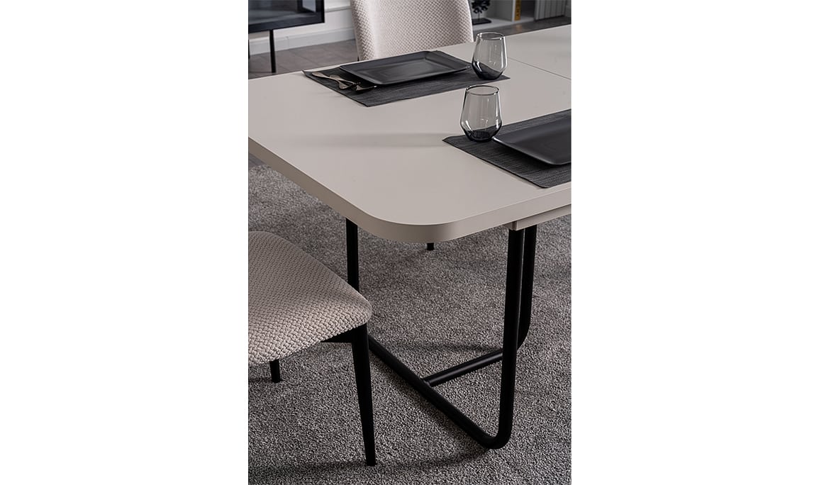 Medusa Home Mobilya - Pragma Açılır ve Metal Yemek Masası