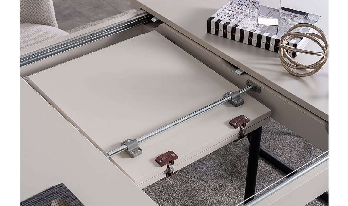 Medusa Home Mobilya - Pragma Açılır ve Metal Yemek Masası
