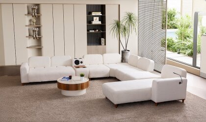 Medusa Home Mobilya - Prago Ses Sistemli Köşe Takımı