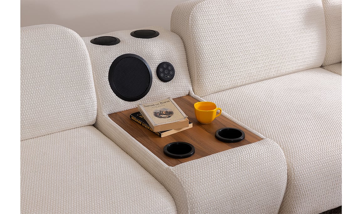 Medusa Home Mobilya - Prago Ses Sistemli Köşe Takımı