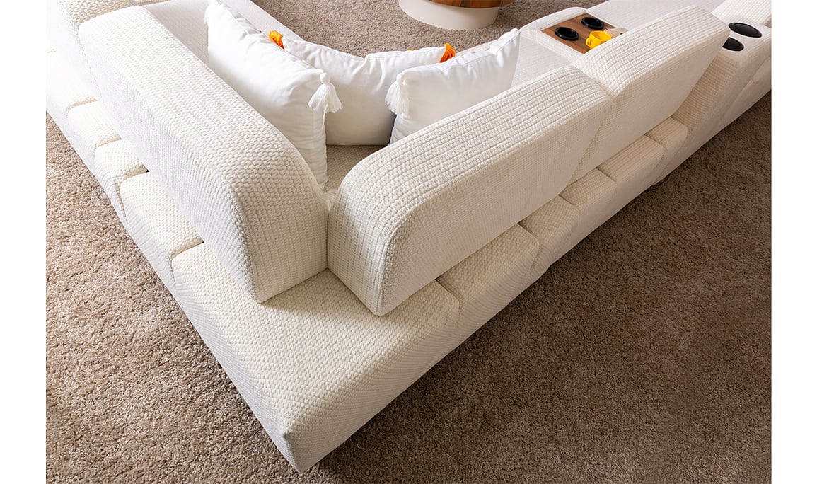 Medusa Home Mobilya - Prago Ses Sistemli Köşe Takımı