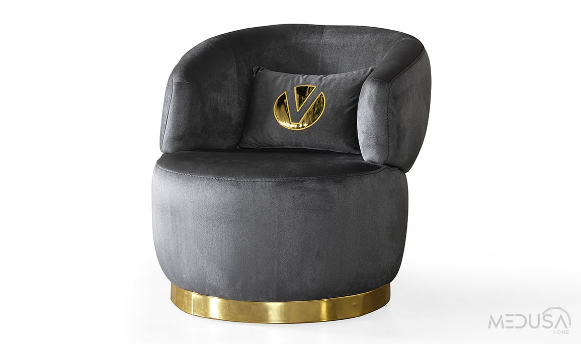 Medusa Home Mobilya - Premier Karamel Berjer