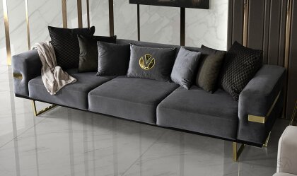 Medusa Home Mobilya - Premier Karamel Dörtlü Koltuk