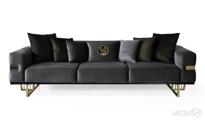 Medusa Home Mobilya - Premier Karamel Dörtlü Koltuk