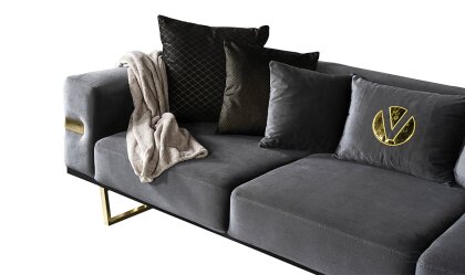 Medusa Home Mobilya - Premier Karamel Dörtlü Koltuk