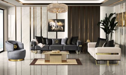 Medusa Home Mobilya - Premier Karamel Koltuk Takımı - Luxury Koltuk Takımları Medusa Home Mobilya - Premier Karamel Koltuk Takımı - Luxury Koltuk Takımları
