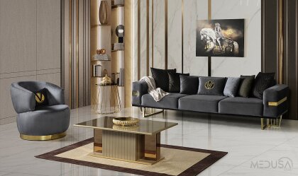 Medusa Home Mobilya - Premier Karamel Koltuk Takımı