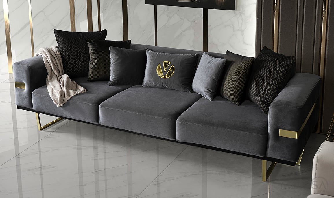 Medusa Home Mobilya - Premier Karamel Koltuk Takımı