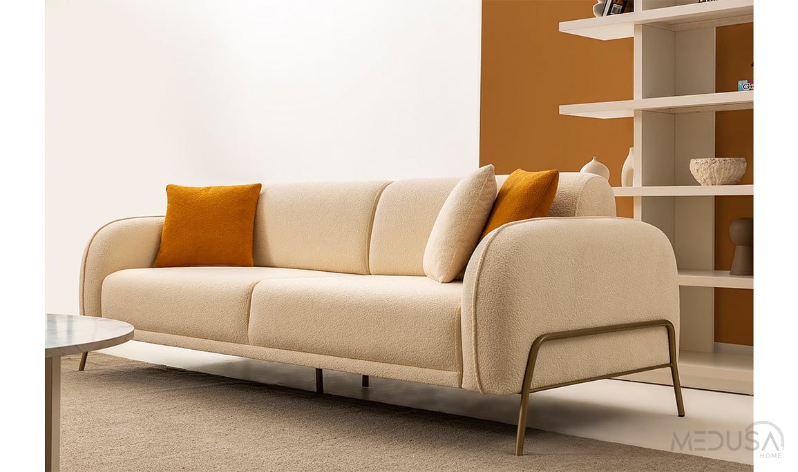 Medusa Home Mobilya - Pufa Üçlü Koltuk