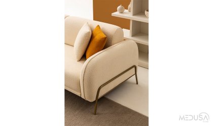Medusa Home Mobilya - Pufa Üçlü Koltuk