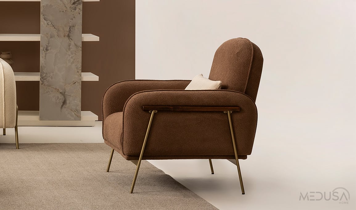Medusa Home Mobilya - Pufa Umber Berjer