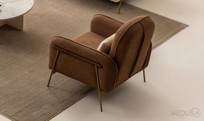 Medusa Home Mobilya - Pufa Umber Koltuk Takımı
