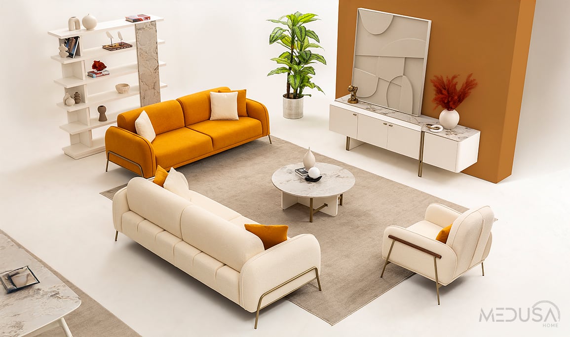 Medusa Home Mobilya - Pufa Yemek Odası