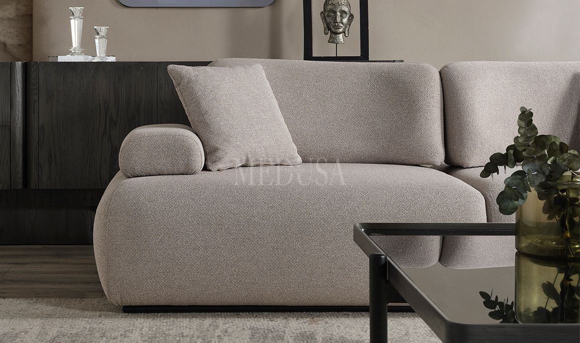 Medusa Home Mobilya - Puffy Üçlü Koltuk