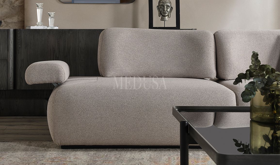 Medusa Home Mobilya - Puffy Üçlü Koltuk