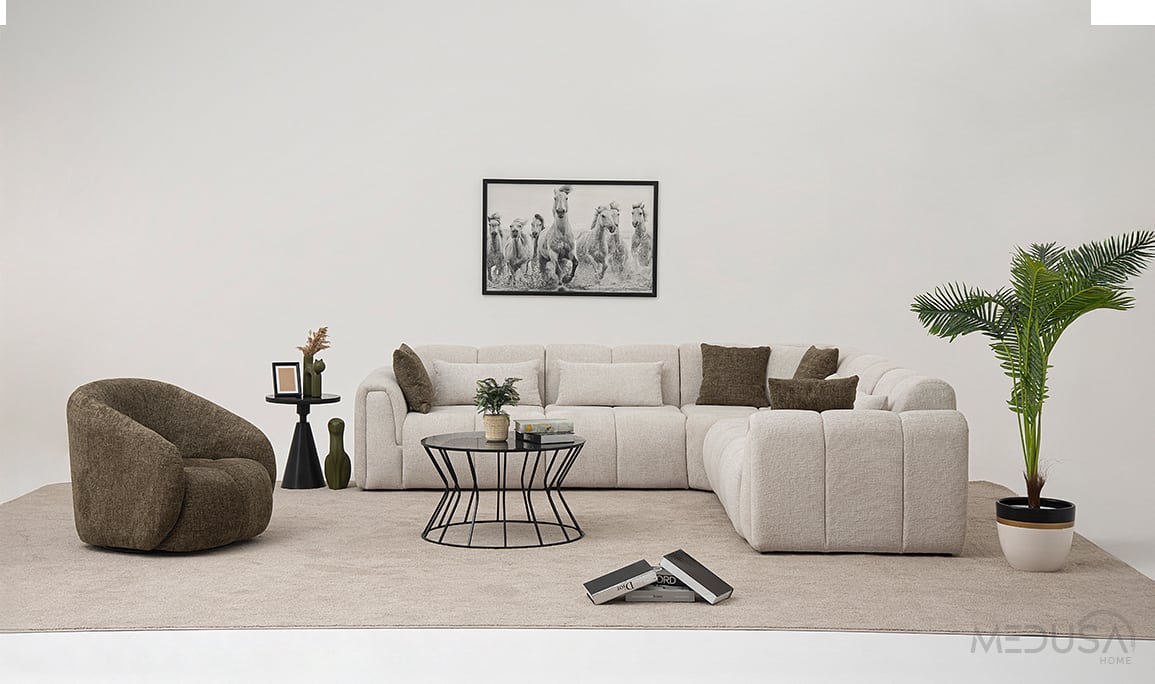 Medusa Home Mobilya - Pufi Plus Köşe Takımı