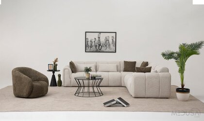 Medusa Home Mobilya - Pufi Plus Köşe Takımı